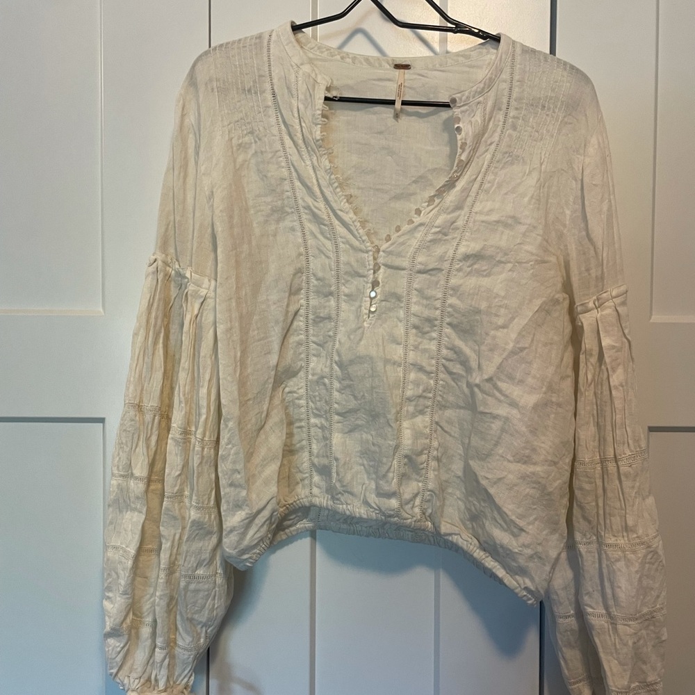 Flowy white shirt from Free People